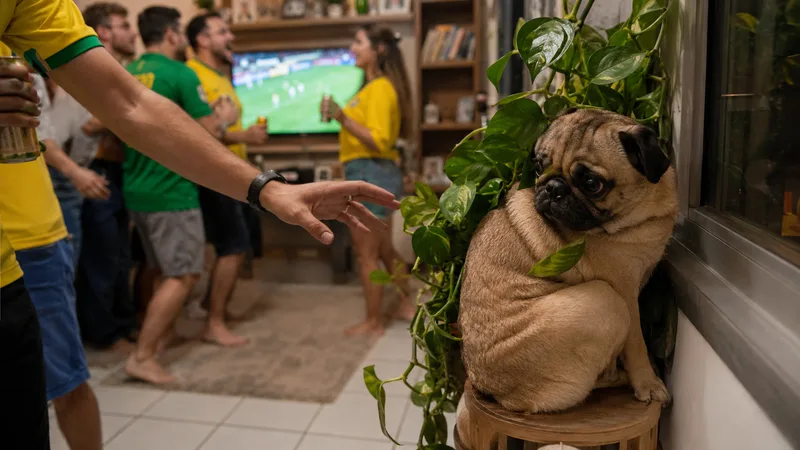 Cachorro e visita demais em casa: o limite invisível nas noites de FIFA 2026